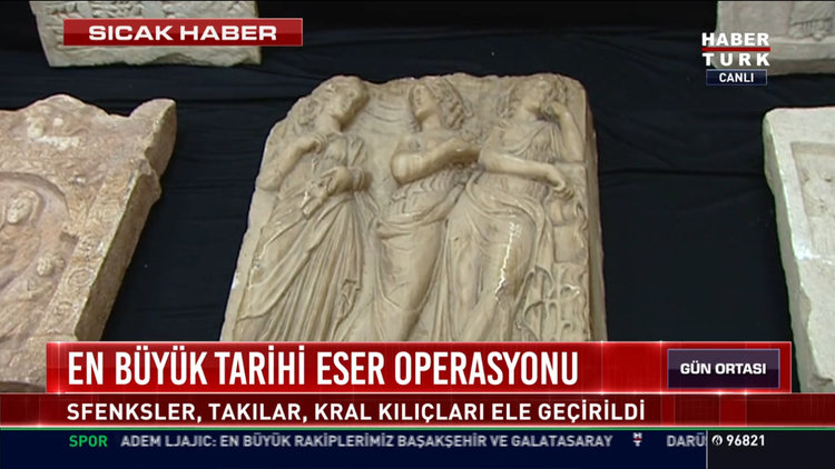 14 bin tarihi eser ele geçirildi