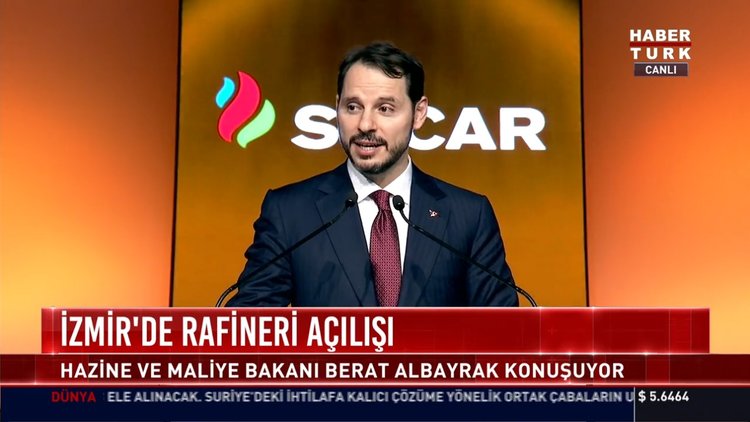 İzmir'de Rafineri açılışı