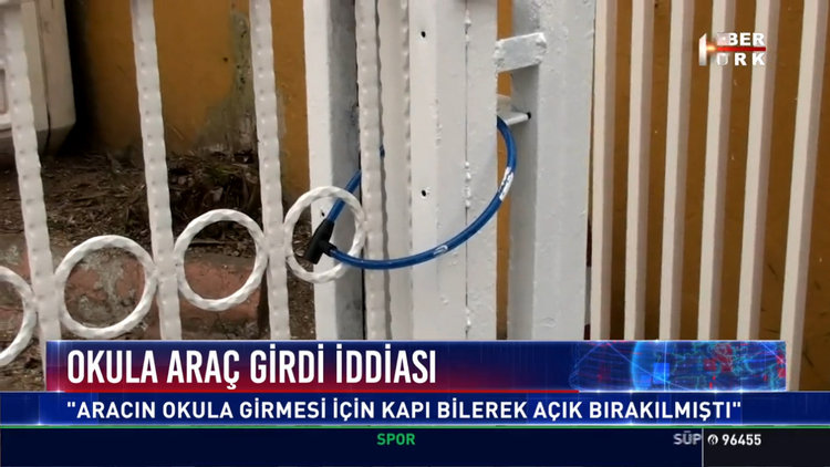 Öldüren okul kapısına önlem olarak bisiklet kilidi takıldı!