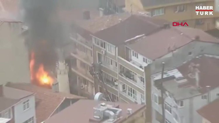 Seyrantepe'de cami yangını