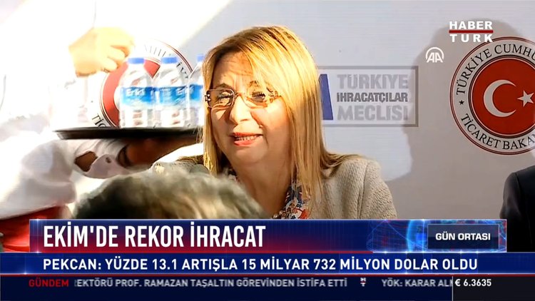 Ekim'de rekor ihracat: Pekcan: Yüzde 13.1 artışla 15 milyar 732 milyon dolar oldu