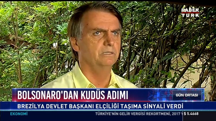 Bolsonaro'dan Kudüs adımı: Brezilya Devlet Başkanı elçiliği taşıma sinyali verdi