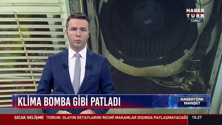 Klima bomba gibi patladı: Eyüp Sultan'da bir büfede korku dolu anlar yaşandı