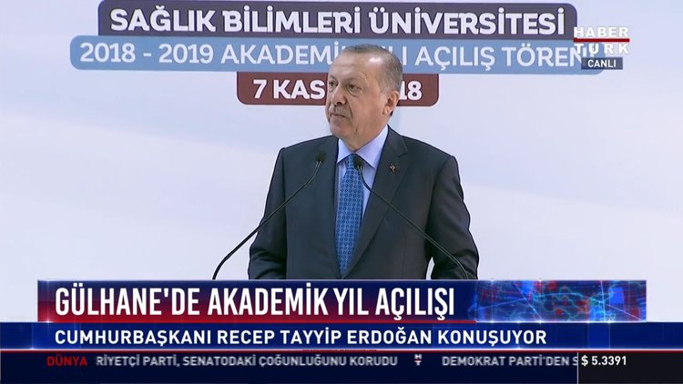 Gülhane'de Akademik yıl açılışı: Cumhurbaşkanı Recep Tayyip Erdoğan konuşuyor