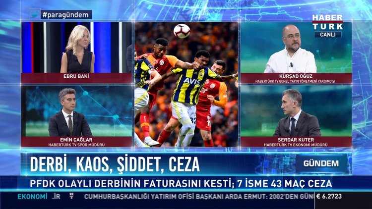 Derbi, Kaos, Şiddet, Ceza: PFDK olaylı derbinin faturasını kesti; 7 isme 43 maç ceza