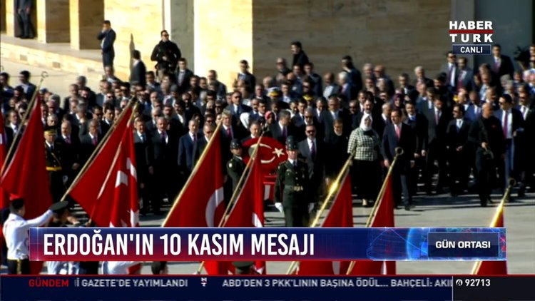 Erdoğan'ın 10 kasım mesajı: "Büyük eserim dediği cumhuriyetimizi yaşatmalıyız"