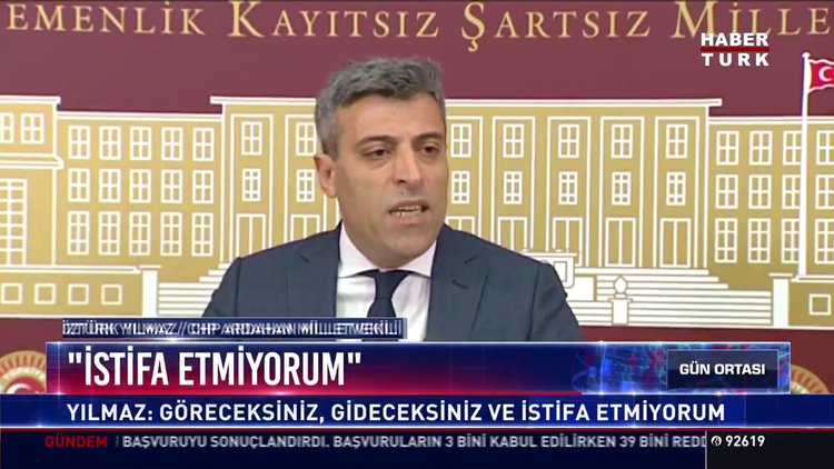 Öztürk Yılmaz: İstifa etmiyorum