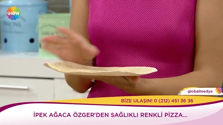 Renkli diyet pizza tarifi