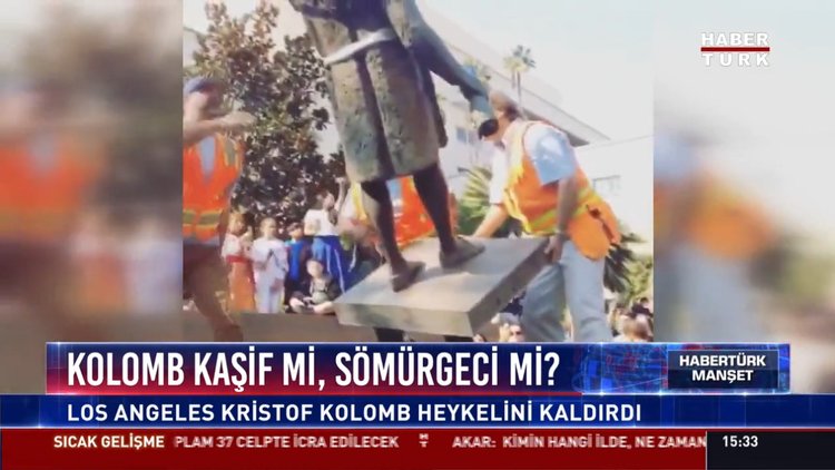 Kolomb kaşif mi, sömürgeci mi?: Los Angeles Kristof Kolomb heykelini kaldırdı