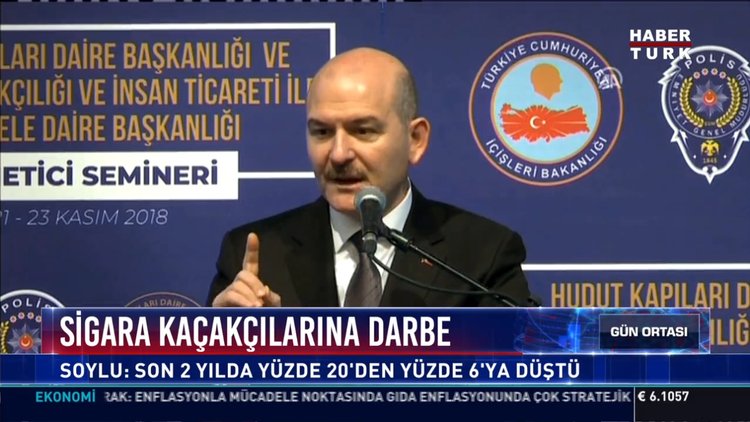 Sigara kaçakçılarına darbe: Soylu: Son 2 yılda yüzde 20'den yüzde 6'ya düştü