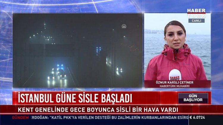 İstanbul güne sisli başladı: Kent genelinde gece boyunca sisli bir hava vardı