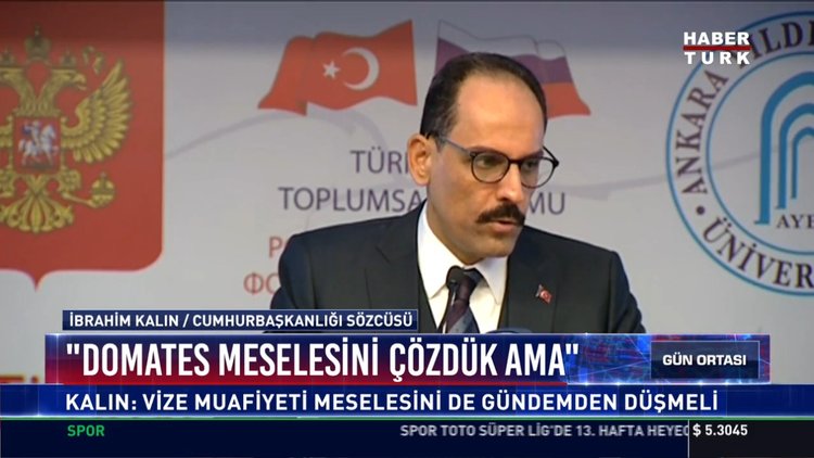 "Domates meselesini çözdük ama": Kalın: Vize muafiyeti meselesini de gündemden düşmeli