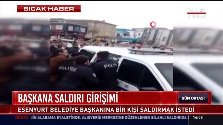 Esenyurt Belediye Başkanına bir kişi saldırmak istedi