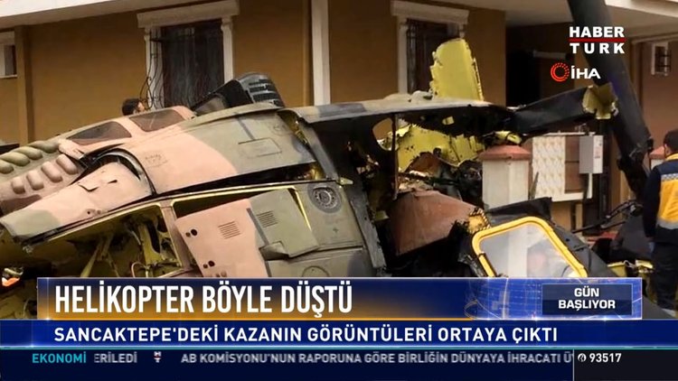 Helikopter böyle düştü: Sancaktepe'deki kazanın görüntüleri ortaya çıktı