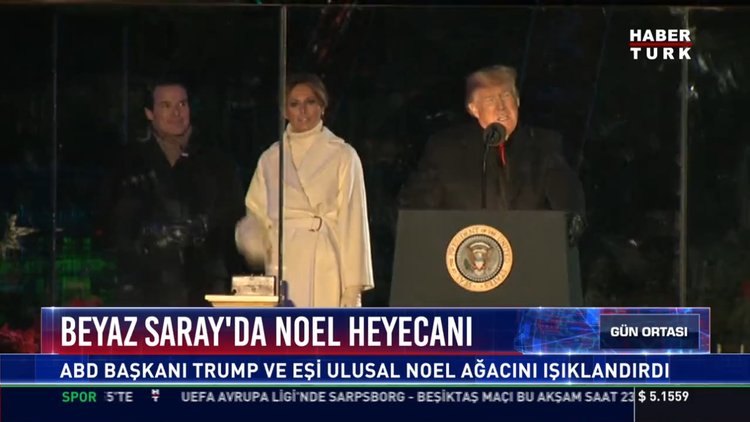 Beyaz Saray'da Noel heyeceanı: ABD Başkanı Trump ve Eşi ulusal Noel ağacını ışıklandırdı
