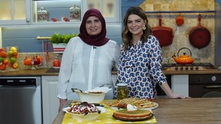 Pelin Karahan, Fatma Akpınar ile çıtır mantı, ekmek kadayıfı, etli bamya çorbası ve çiğ börek yapımını gösterdi.