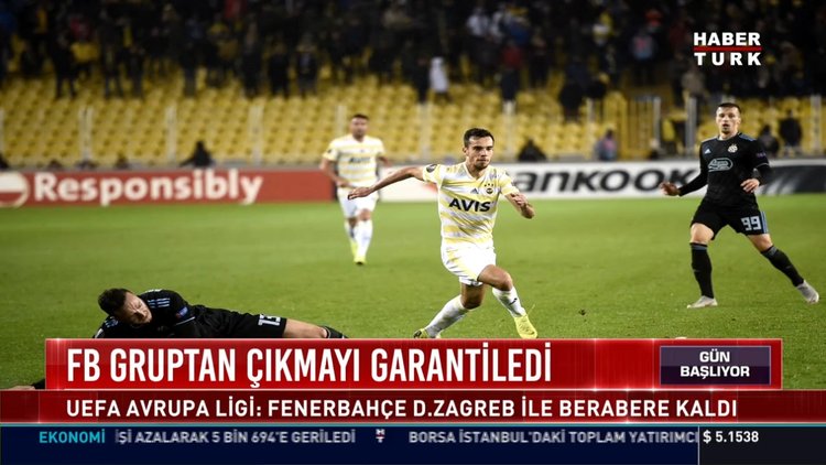FB gruptan çıkmayı garantiledi: UEFA Avrupa Ligi: Fenerbahçe D.Zagreb ile berabere kaldı