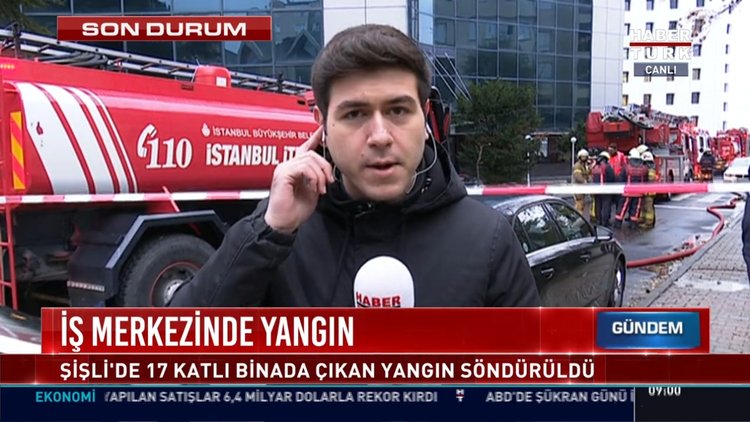 İş merkezinde yangın: Şişli'de 17 katlı binada çıkan yangın söndürüldü