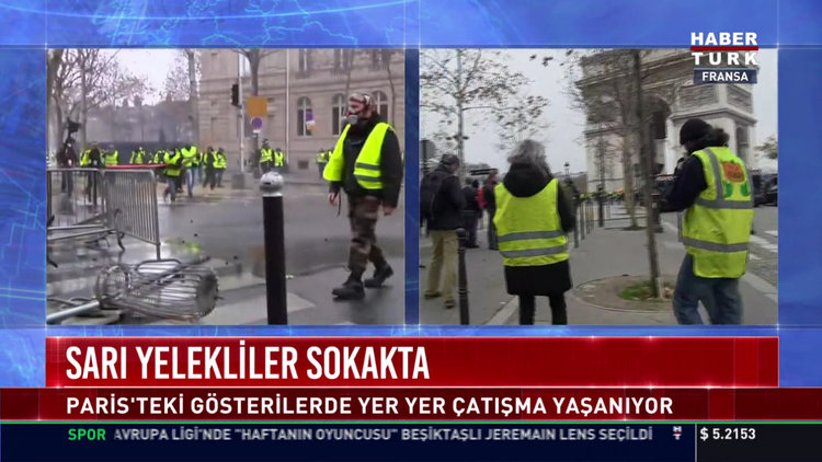 Sarı yelekliler sokakta