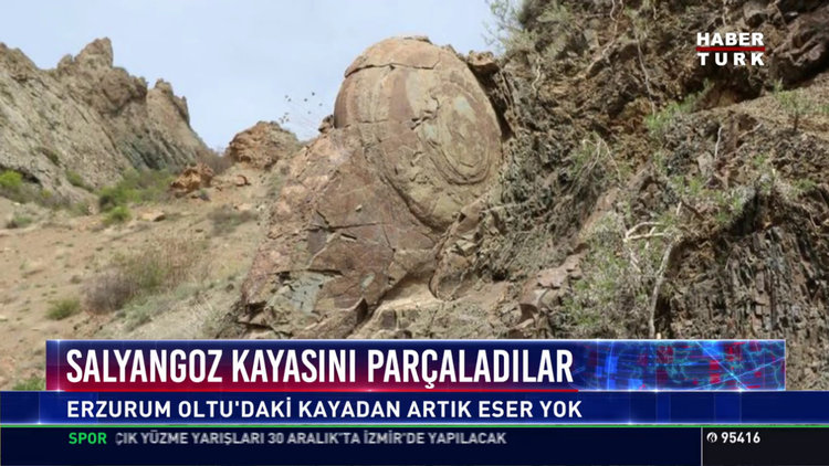 Salyangoz kayasını parçaladılar