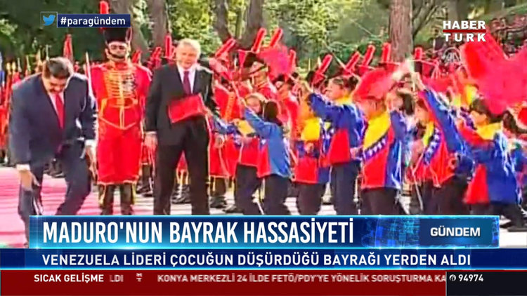 Maduro'nun bayrak hassasiyeti