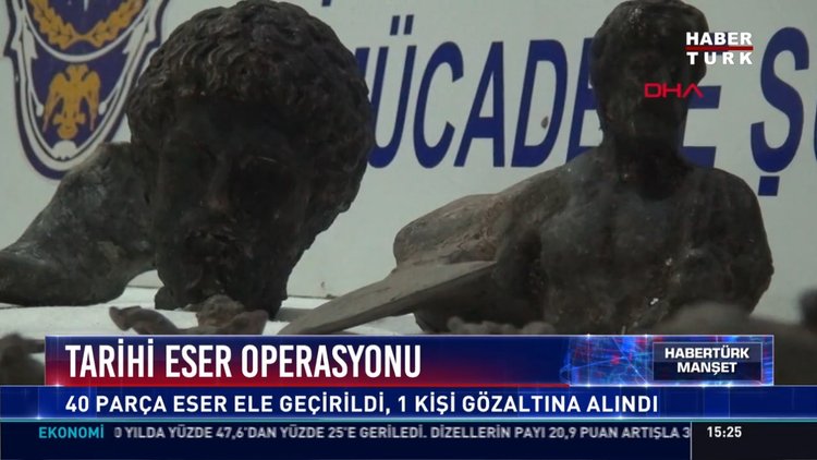 Tarihi eser operasyonu: 40 parça eser ele geçirildi, 1 kişi gözaltına alındı