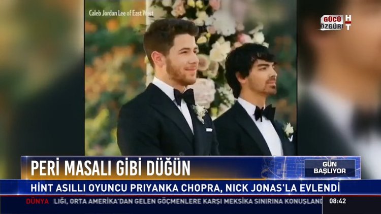 Peri masalı gibi düğün: Hint asıllı oyuncu Priyanka Chopra, Nick Jonas'la evlendi
