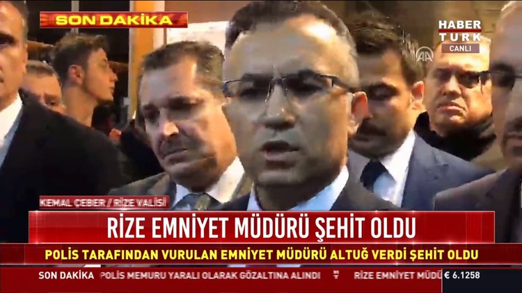 Rize Emniyet Müdürü şehit oldu