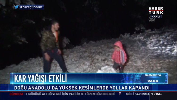 Kar yağışı etkili: Doğu Anadolu'da yükses kesimlerde yollar kapandı