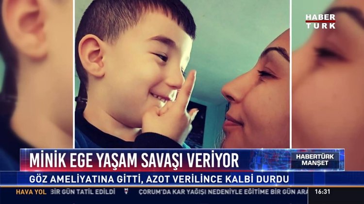 Minik Ege yaşam savaşı veriyor: Göz ameliyatına gitti, Azot verilince kalbi durdu
