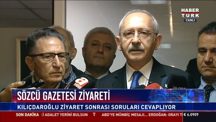 Sözcü Gazetesi ziyareti: Kılıçdaroğlu ziyaret sonrası soruları cevaplıyor