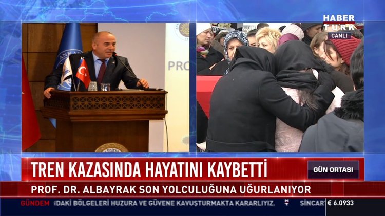 Tren kazasında hayatını kaybetti: Prof. Dr. Albayrak son yolculuğuna uğurlanıyor