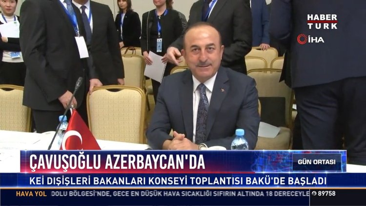 Çavuşoğlu Azerbeycan’da: KEİ dışişleri bakanları konseyi toplantısı Bakü’de başladı