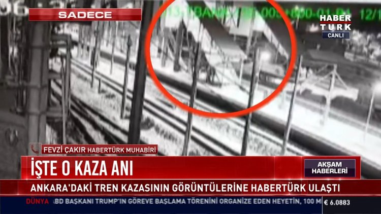 İşte o kaza anı: Ankara'daki hızlı tren kazasının görüntüleri ortaya çıktı