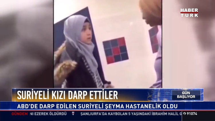 Suriyeli kızı darp ettiler: ABD'de darp edilen suriyeli Şeyma hastanelik oldu