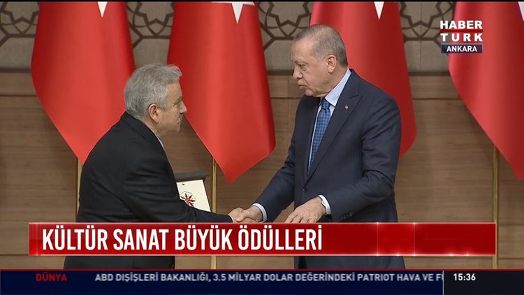 Kültür sanat büyük ödülleri: Erdoğan ödül töreninde katılımcılara hitap ediyor