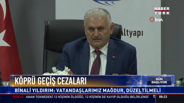 Köprü geçiş cezaları: Binali Yıldırım: Vatandaşlarımız mağdur, düzeltilmeli