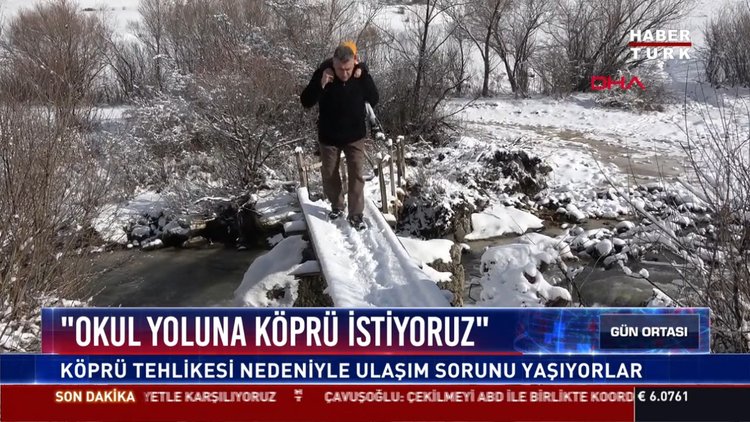 "Okul yoluna köprü istiyoruz": Köprü tehlikesi nedeniyle ulaşım sorunu yaşıyorlar