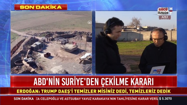 İşte teröristlerin kaçma anı: Fırat'ın Doğusu'nda terörist mevzileri görüntülendi