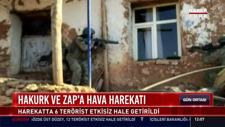 Hakurk ve Zap'a hava harekatı: Harekatta 6 terörist etkisiz hale getirildi