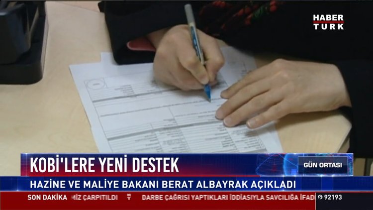 Kobi'lere yeni destek: Hazine ve Maliye Bakanı Berat Albayrak açıkladı
