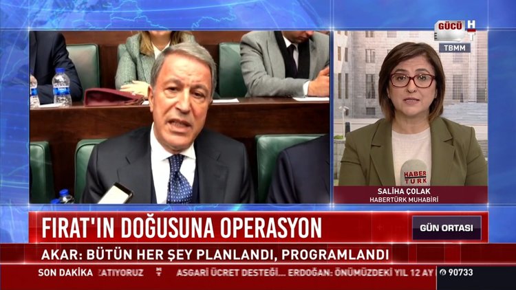 Fırat'ın Doğusuna operasyon: Akar: Bütün her şey planlandı, programlandı