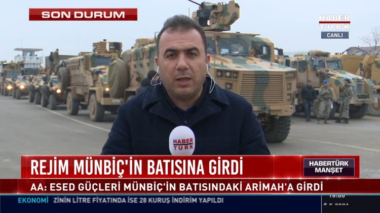 Rejim Münbiç'in batısına girdi: AA: Esad Güçleri Münbiç'in batısındaki Arimah'a girdi