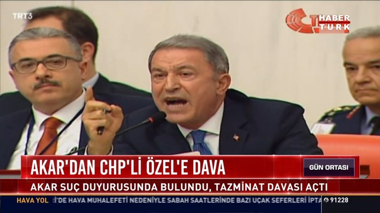 Akar'dan CHP'li Özel'e dava: Akar suç duyurusunda bulundu, tazminat davası açtı