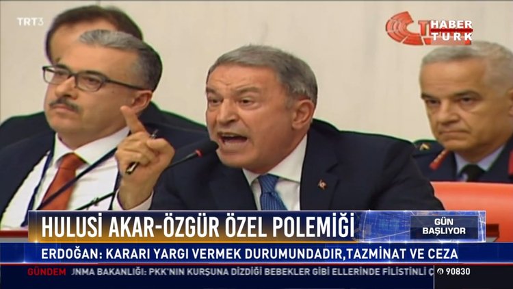 Hulusi Akar-Özgür Özel polemiği: Erdoğan: Kararı yargı vermek durumundadır, tazminat ve ceza