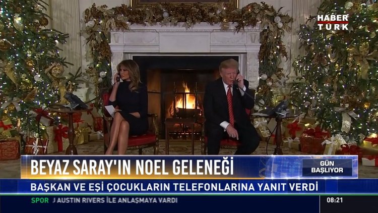 Beyaz Saray'ın Noel geleneği: Başkan ve eşi çocukların telefonlarına yanıt verdi