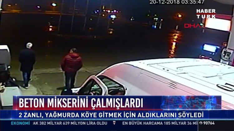 Beton mikserini çalmışlardı: 2 zanlı, yağmurda köye gitmek için aldıklarını söyledi