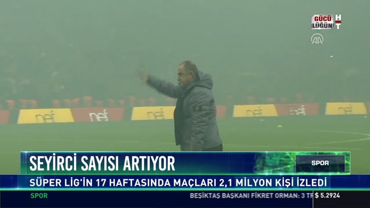 Seyirci sayısı artıyor: Süper Lig'in 17 haftasında maçları 2,1 milyon kişi izledi