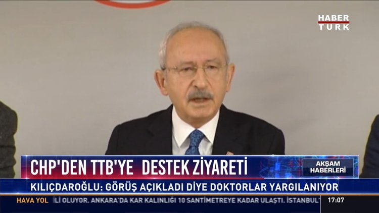 CHP'den TTB'ye destek ziyareti: Kılıçdaroğlu: Görüş açıkladı diye doktorlar yargılanıyor