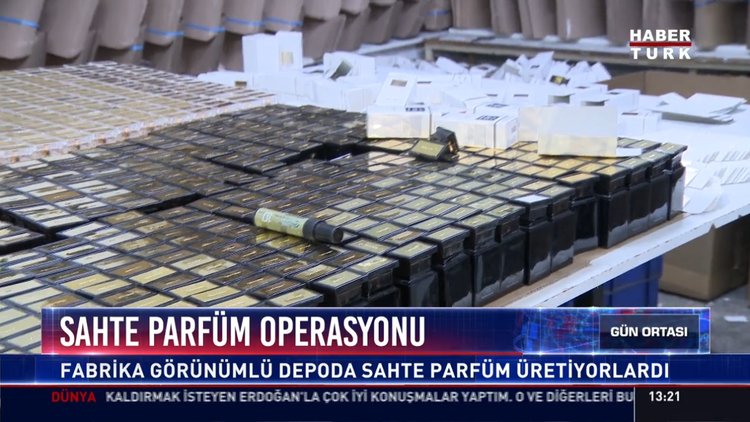 Sahte parfüm operasyonu: Fabrika görünümlü depoda sahte parfüm üretiyorlardı